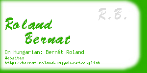 roland bernat business card